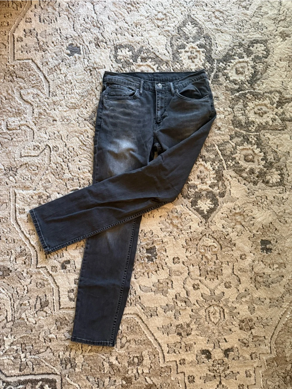 Levi's Men’s Skinny Jeans in Faded Black